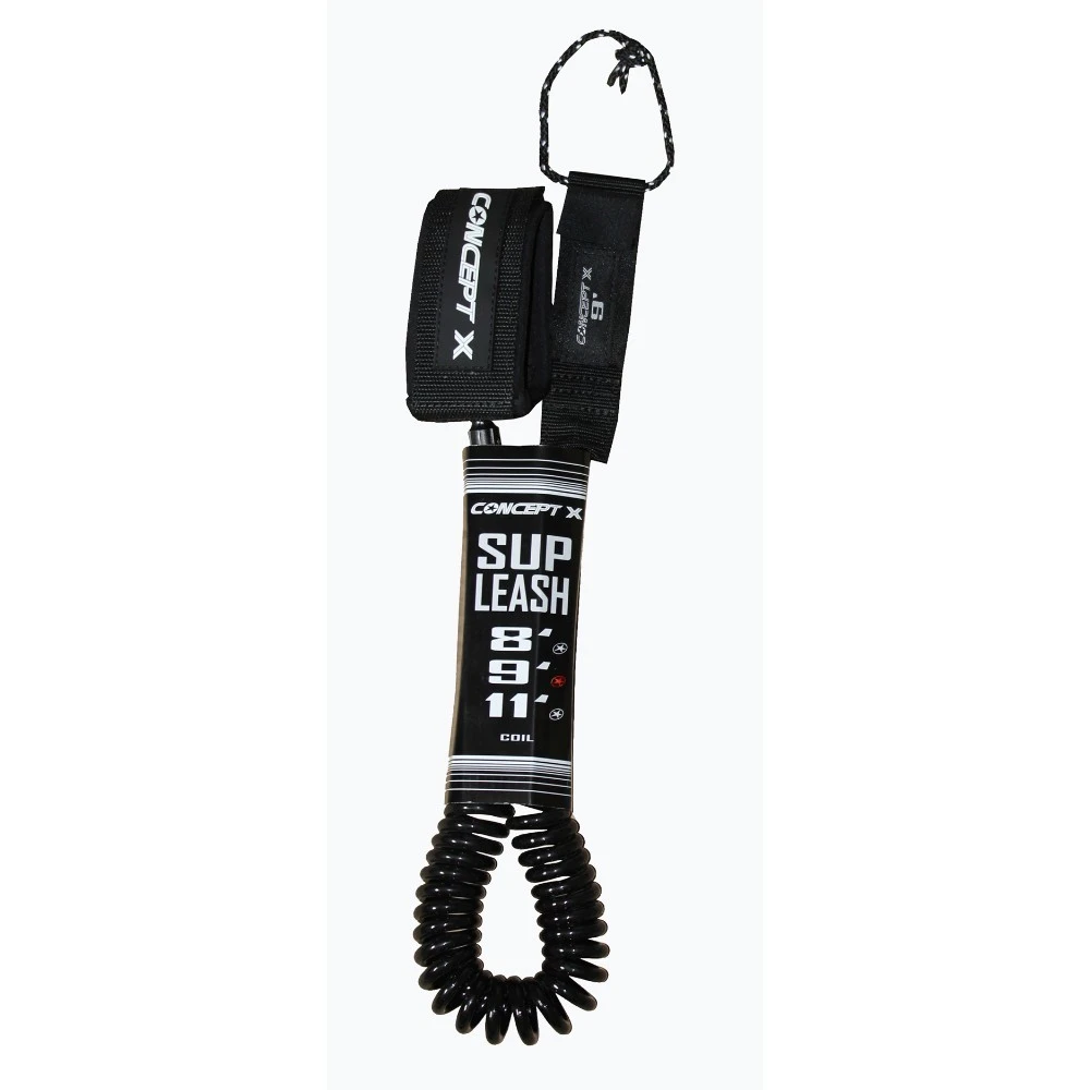 Concept X Coiled SUP Leash Schwarz - 8,0 3 Concept X Coiled SUP Leash Schwarz - 8,0