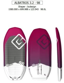 MB Boards Wing Foil Board Albatros 3.2 - Balz Müller Inklusive Boardbag- 78 -Surfausrüstungs Geschäft 120albatros203.22098