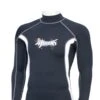 Ascan Shirt Black 1/1 Langarm UV-Schutz Rash Vest - XS -Surfausrüstungs Geschäft 20002