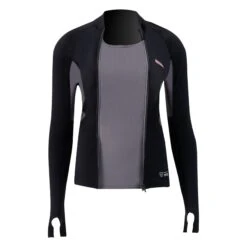 PROLIMIT Wmns SUP Top Convertible Black/Light Grey Damen - 34/XS Black/Light Grey -Surfausrüstungs Geschäft 400.14705.000 pl wmns sup top convertible black light grey inside