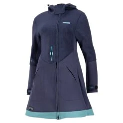 PROLIMIT Pure Girl Racer Jacket Flare Navy/Turquise - 34/XS -Surfausrüstungs Geschäft 402.05041.090 pure girl racer jacket flare navy turquise side