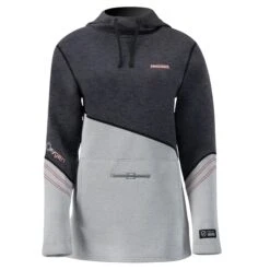 PROLIMIT Neopren Hoodie Womens Oxygen BLAC/GREY - 34/XS BLAC/GREY -Surfausrüstungs Geschäft 402.05055.000 prolimit womens hoodie oxygen black grey front