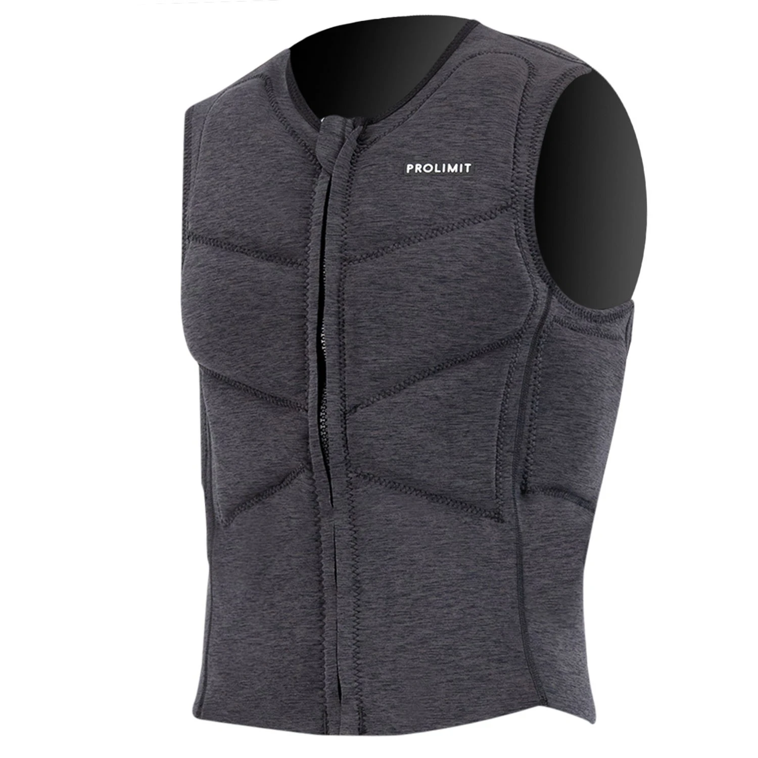PROLIMIT Vest Mercury Half Padded Frontzip Black -LBlack 7 PROLIMIT Vest Mercury Half Padded Frontzip Black -LBlack – Bild 5