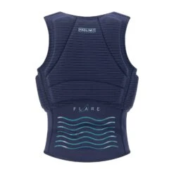 PROLIMIT Womens Flare Vest Half Padded Side Zip Navy/Turquise - 34/XS Navy/Turquise -Surfausrüstungs Geschäft 402.63092.020 prolimit womens flare vest half padded sidezip navy turquoise back