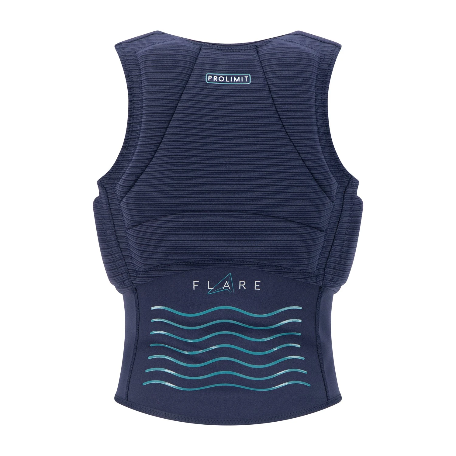 PROLIMIT Womens Flare Vest Half Padded Side Zip Navy/Turquise - 34/XS Navy/Turquise – Bild 3