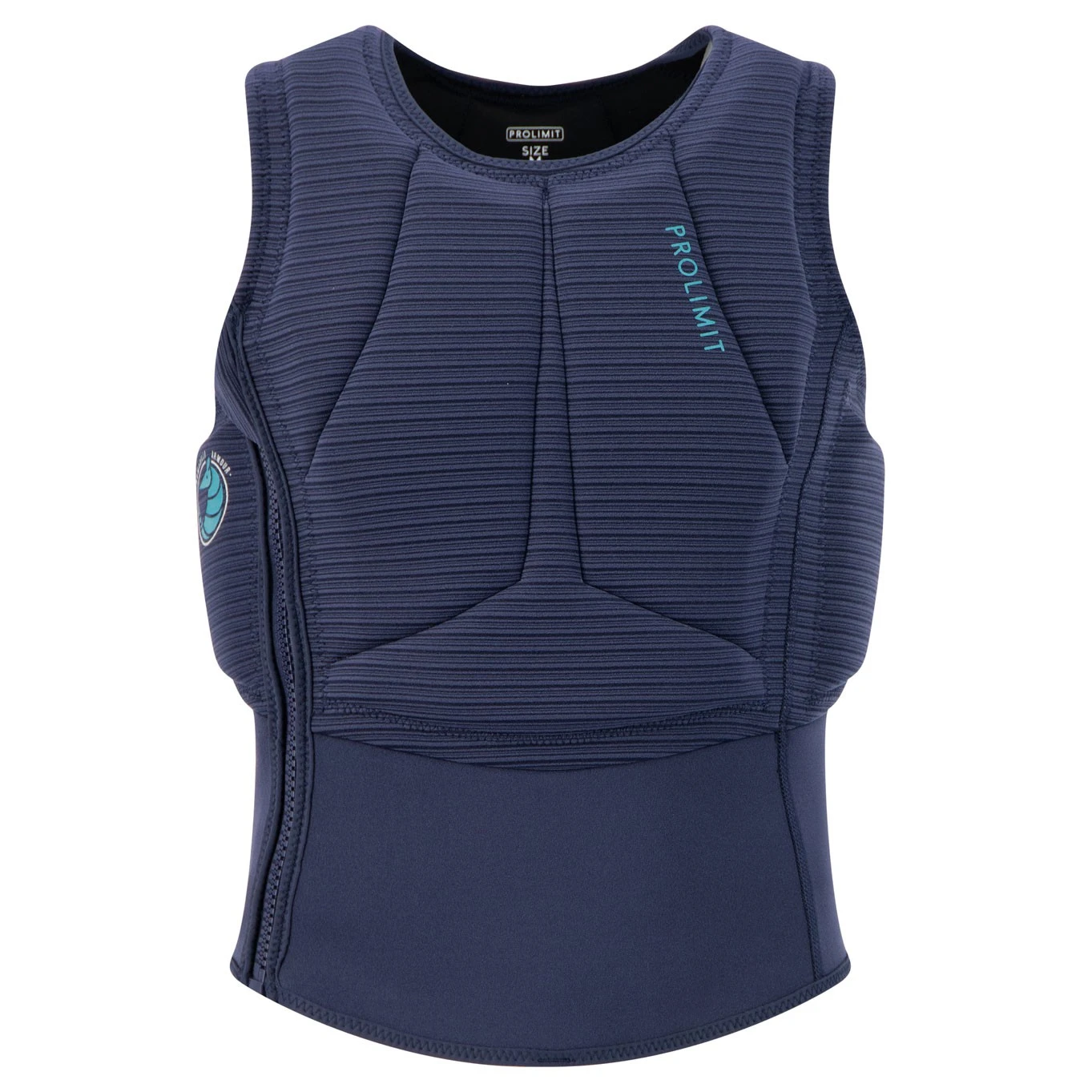 PROLIMIT Womens Flare Vest Half Padded Side Zip Navy/Turquise - 34/XS Navy/Turquise – Bild 5