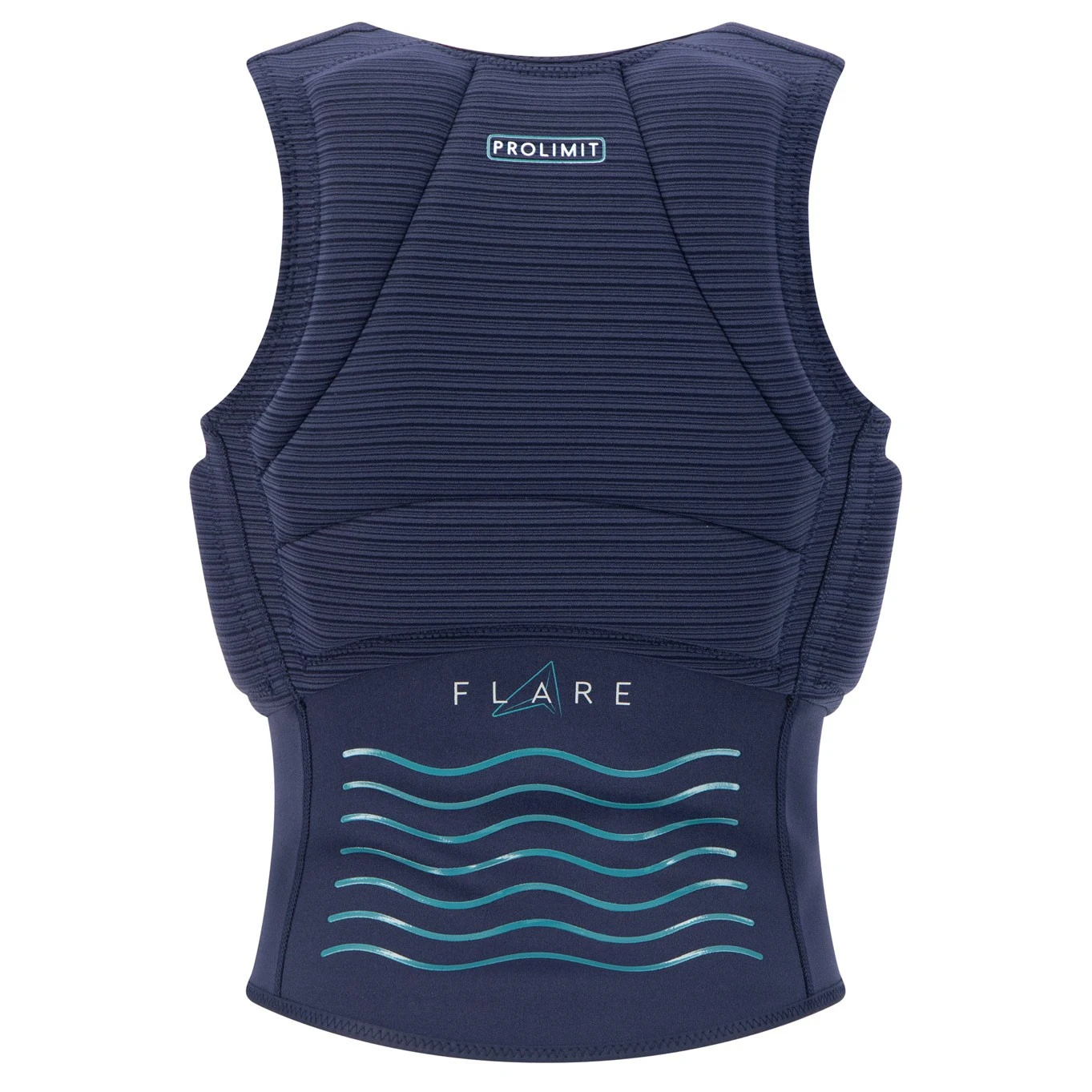 PROLIMIT Womens Flare Vest Half Padded Side Zip Navy/Turquise - 34/XS Navy/Turquise – Bild 4