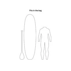 PROLIMIT SUP Boardbag DAY Grey/black/orange - 10'0"x33" -Surfausrüstungs Geschäft 404.03201.000 3