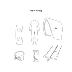 PROLIMIT Kite Session Bag Grey/White - 70 X 40 Grey/White -Surfausrüstungs Geschäft 404.03395.020 5