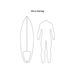 PROLIMIT Boardbag Foil Surf/Kite Black/Grey - 5'10 Black/Grey -Surfausrüstungs Geschäft 404.03396.000 3