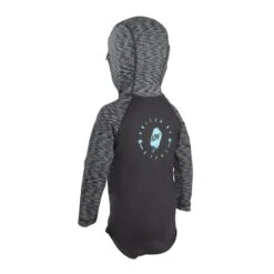 ION Toddler Rashguard LS Hood 2022 - Black Melange 1/86 -Surfausrüstungs Geschäft 48202 4235 2