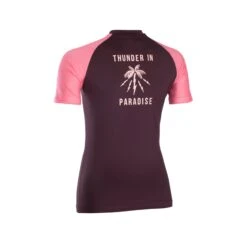 ION Rashguard Women SS - Black 36/S -Surfausrüstungs Geschäft 48203 4274 4