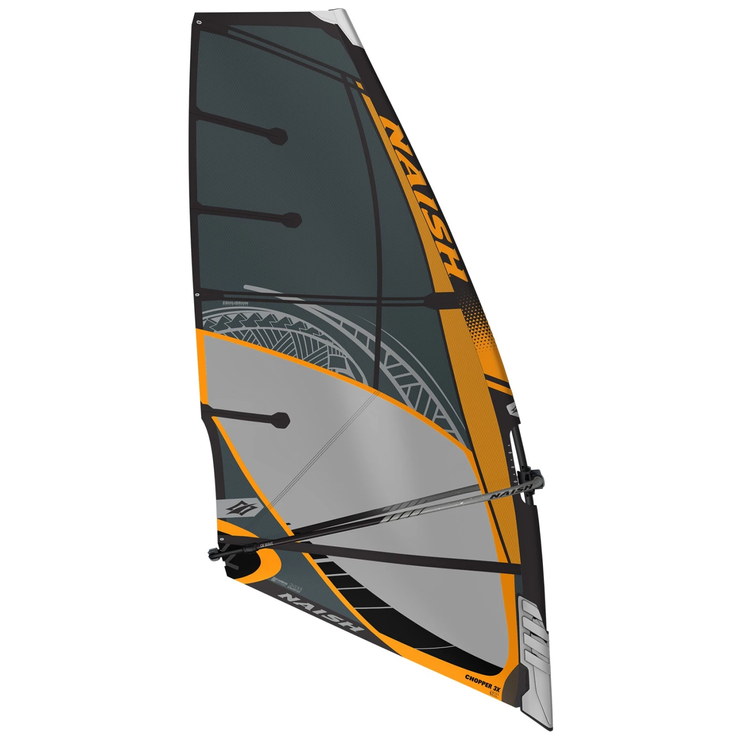 Naish Windsurf Segel S26 Chopper 3X Black - 4.5 5 Naish Windsurf Segel S26 Chopper 3X Black - 4.5 – Bild 3