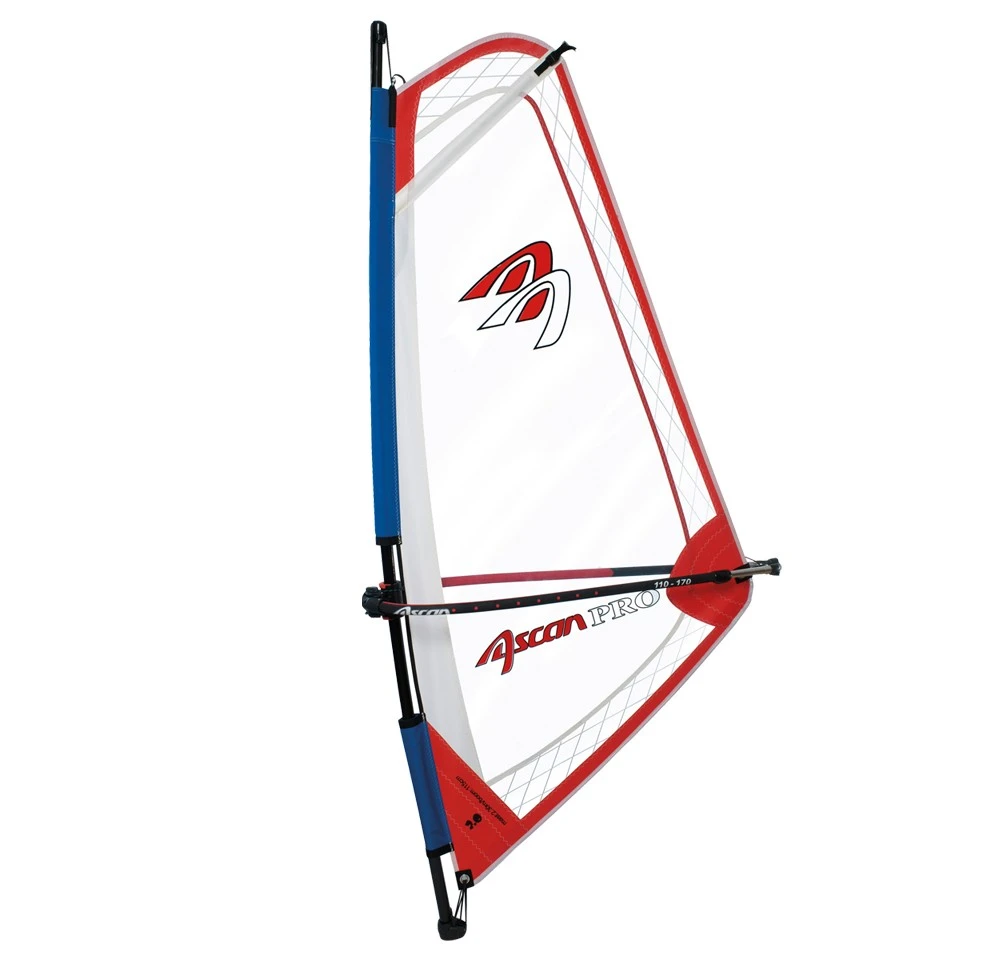 Ascan Pro Rigg Kinder-Jugend-Damen Windsurfsegel Komplett Segel+Mast+Gabel Rot - 1,5 Qm 3 Ascan Pro Rigg Kinder-Jugend-Damen Windsurfsegel Komplett Segel+Mast+Gabel Rot - 1,5 Qm
