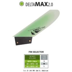 Select Windsurf Finne Delta MAX 2.0 2023 - Deep Tuttle Box L -Surfausrüstungs Geschäft delta max 1 1