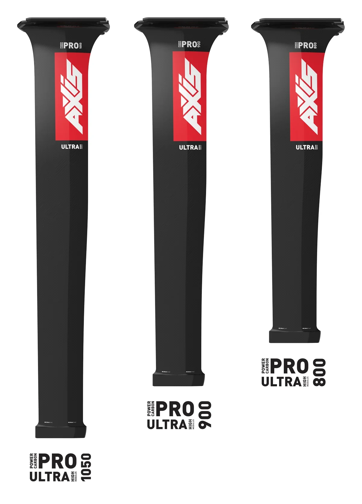 AXIS PRO Ultra High Modulus Carbon Foil Mast & Base Plate 2024 - 1050mm 3 AXIS PRO Ultra High Modulus Carbon Foil Mast & Base Plate 2024 - 1050mm