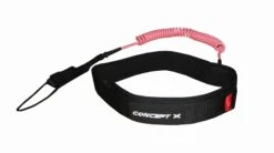 Concept X Wing Foil Coiled Waist Leash 10' - XS-M 110cm Black -Surfausrüstungs Geschäft waist leash light pink